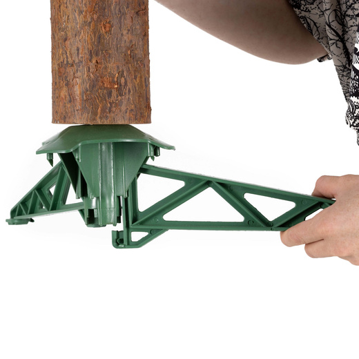 Choinka sztuczna na pniu 220 cm świerk śnieżony