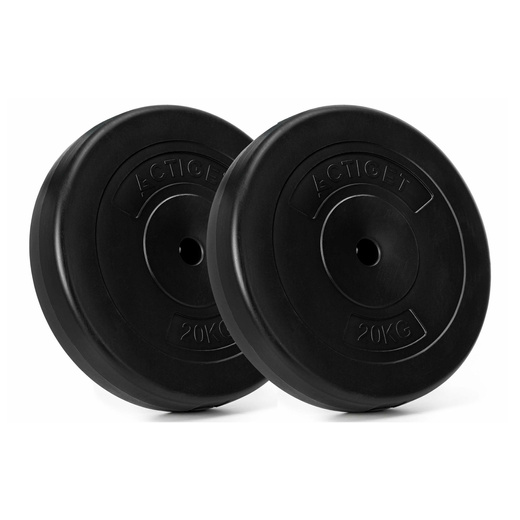 Obciążenie bitumiczne 20 kg 2 szt. talerz kompozytowy 31 mm krążek do sztangi hantli