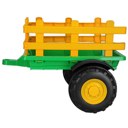 Traktor z przyczepą dla dzieci elektryczny jeździk na akumulator sterowany pilotem