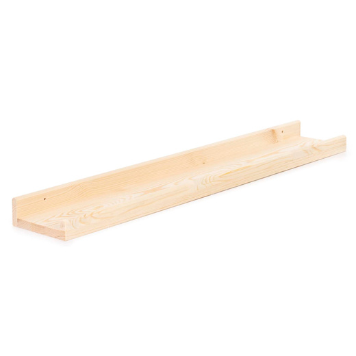 Półka ścienna na przyprawy, książki 80 cm zestaw 2 szt. półki wiszące brązowe
