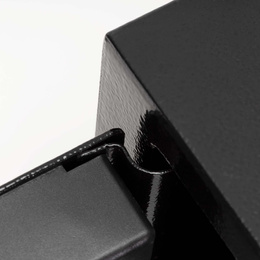 Sejf domowy na pieniądze, kasetka, skrzynka kasa pancerna z 3 kluczami czarna