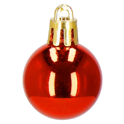 Bombki choinkowe 101 szt. ozdoby świąteczne zestaw z gwiazdą czerwone