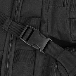 Plecak wojskowy, turystyczny z kieszeniami survival czarny