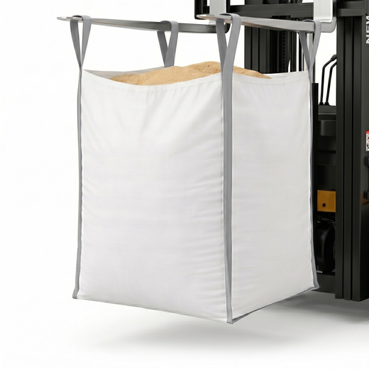 Big Bag worek 1000 kg mocny na gruz 145x90x90 cm kontener z uchwytami biały