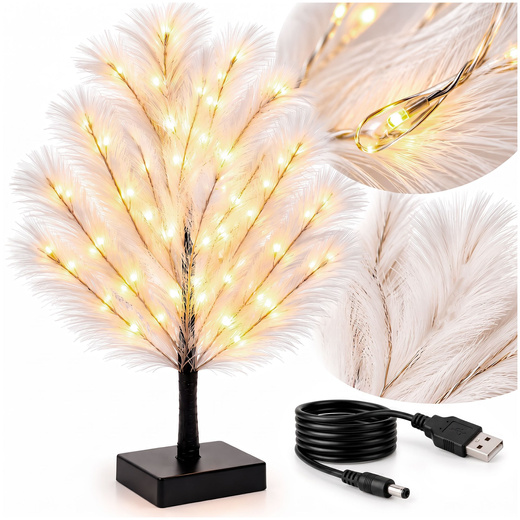 Choinka 20 LED drzewko świąteczne 45 cm dekoracja na stół, ozdoba świetlna, ciepła biel