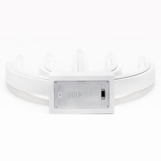 Świecznik adwentowy Led z 5 świecami bożonarodzeniowy świąteczny na baterie biały