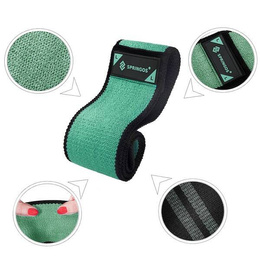 Guma fitness hip band L zielona 2x43 cm