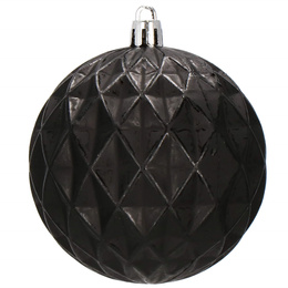 Bombki choinkowe 30 szt. czarny 8cm zestaw choinkowy