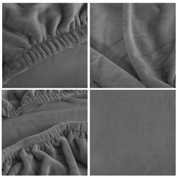 Pokrowiec na krzesło uniwersalny szary