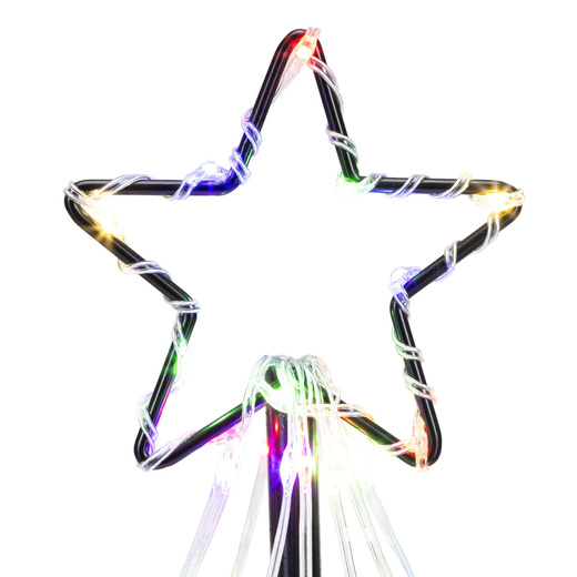 Choinka metalowa 80 Led dekoracja świąteczna 45 cm multikolor