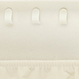 Szkatułka na biżuterię ekoskóra 16x11x5 cm kremowy z brokatem organizer z przegródkami