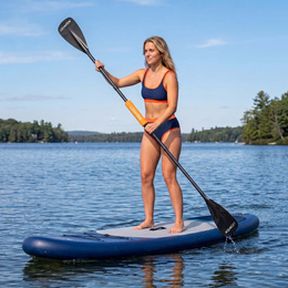 Pływak do wiosła SUP kajaka, piankowy uchwyt 30 cm bojka wypornościowa pomarańczowa