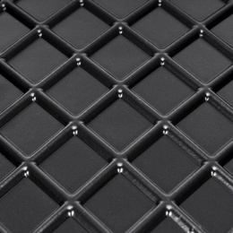 Wielodoniczka z tacką 54x28 cm minidoniczki do wysiewu 66szt. rozsadnik, czarny