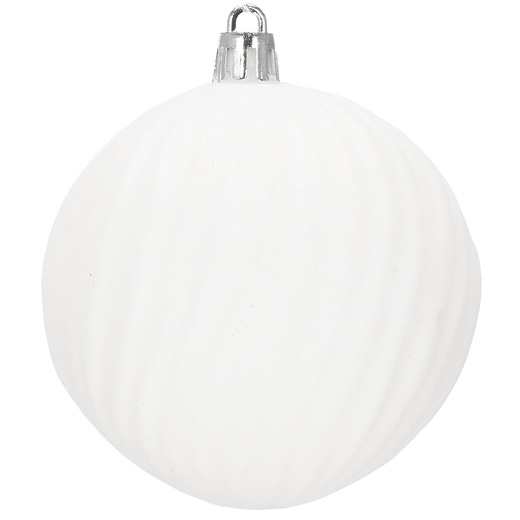 Bombki choinkowe 30 szt. biały 8cm zestaw choinkowy
