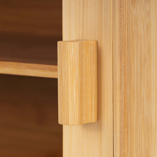 Chlebak zamykany, dwupoziomowy, pojemnik kuchenny do przechowywania pieczywa, bambusowy