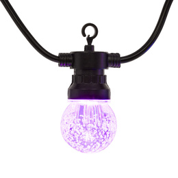 Lampki choinkowe żarówki 15 Led oświetlenie zewnętrzne solarne 10,5 m multikolor