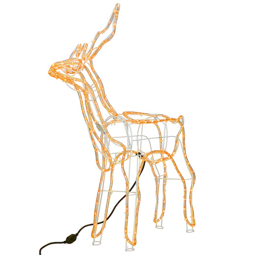 Renifer Led 85 cm świąteczny, świetlna dekoracja do ogrodu biały ciepły