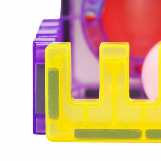 Klocki magnetyczne, konstrukcyjne zestaw 66 szt. tunel kulkowy, kulki LED