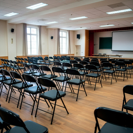 Krzesło cateringowe składane bankietowe, turystyczne do ogrodu czarne