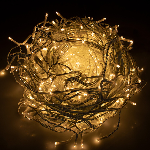 Kurtyna świetlna z pilotem 300 led girlanda, lampki wewnętrzno-zewnętrzne 14,5 m sople ciepły biały