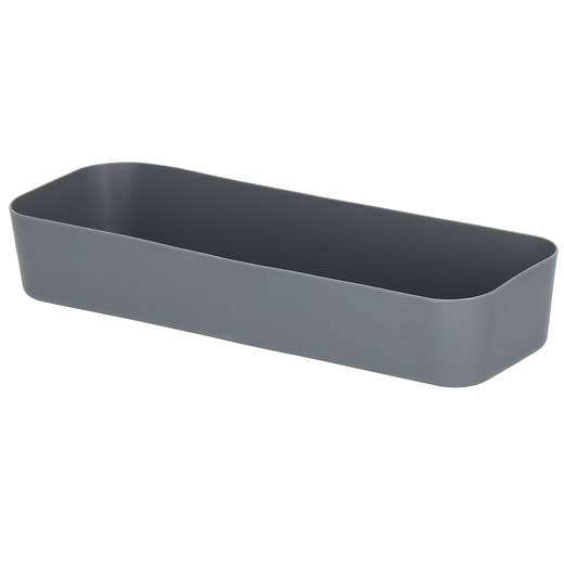 Pojemnik do szuflady 26x9cm wielofunkcyjny wkład, organizer szary