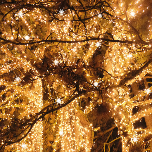 Lampki choinkowe 1000 led ciepły biały + flash 50m oświetlenie świąteczne IP44