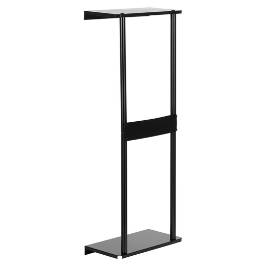 Wieszak łazienkowy, ścienna półka na ręczniki, pionowa, czarna