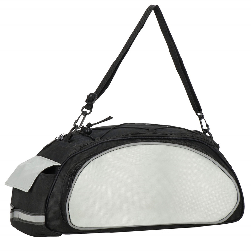 Sakwa rowerowa na bagażnik torba 14L szaro-czarna