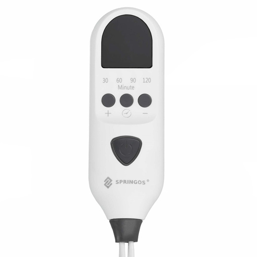 Mata grzewcza 60x30 cm elektryczna poduszka rozgrzewająca z pilotem i timerem, szara