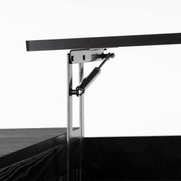 Stolik kawowy z podnoszonym blatem i schowkiem, ława do salonu 100x50x43 cm czarny