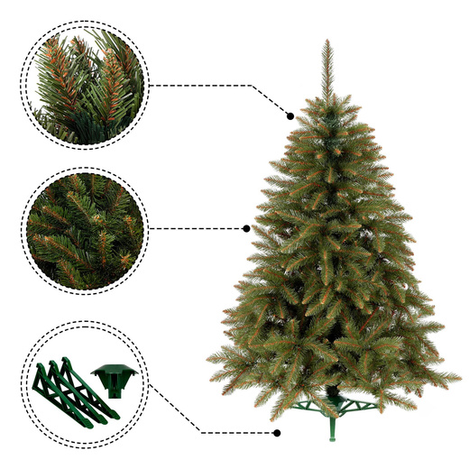 Choinka sztuczna 120 cm świerk kaukaski