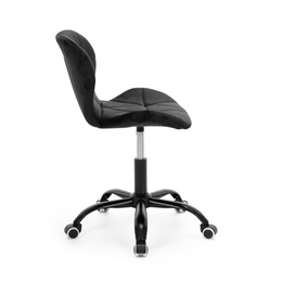 Fotel biurowy obrotowy krzesło na kółkach do nauki, pracy regulowane ergonomiczne, czarne