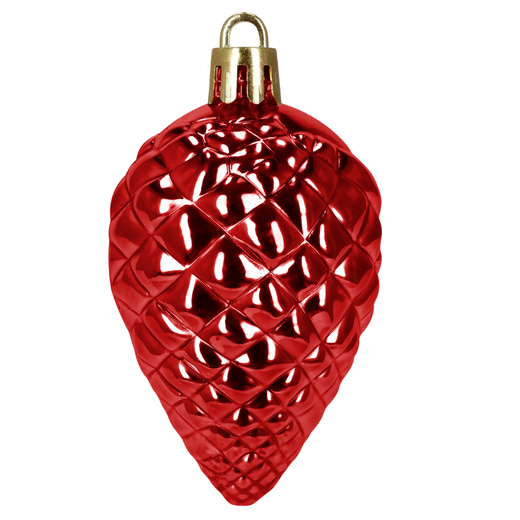 Bombki choinkowe 100 szt. zestaw dekoracji świątecznych nietłukące, czerwone