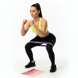 Gumy oporowe do ćwiczeń zestaw 5 szt. taśmy fitness do rehabilitacji opór 1-20 kg