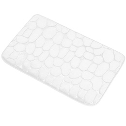 Mata łazienkowa 80x50 cm antypoślizgowy dywanik szybkoschnący biały