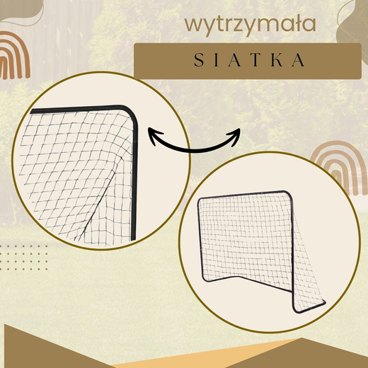 Bramka treningowa do piłki nożnej 183x122x61 cm zestaw 2 szt. przenośne
