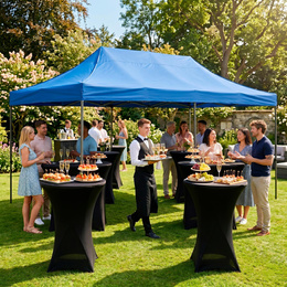 Namiot handlowy 3x6 m ogrodowy, pawilon na imprezy, catering niebieski