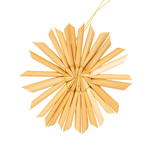 Ozdoby choinkowe, bombki słomiane 48 szt. naturalne dekoracje świąteczne, brązowe