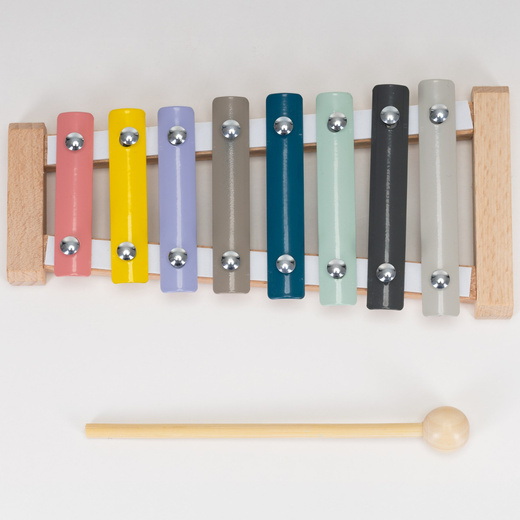 Instrumenty muzyczne dla dzieci zestaw 8 szt. drewniane zabawki do grania