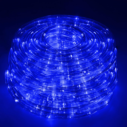 Wąż świetlny 240 Led niebieski 10m z programatorem IP44