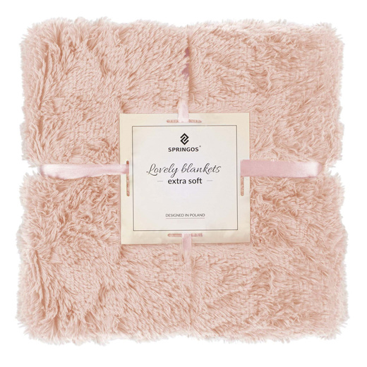 Narzuta na łóżko, pled 160x200 cm dwustronny koc na kanapę odcienie różowego