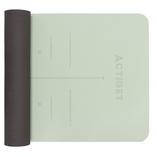 Mata do jogi, ćwiczeń fitness 183x61 cm antypoślizgowa, materac do stretchingu miętowy