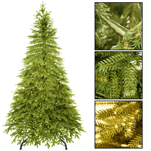 Choinka sztuczna 220 cm premium świerk PE