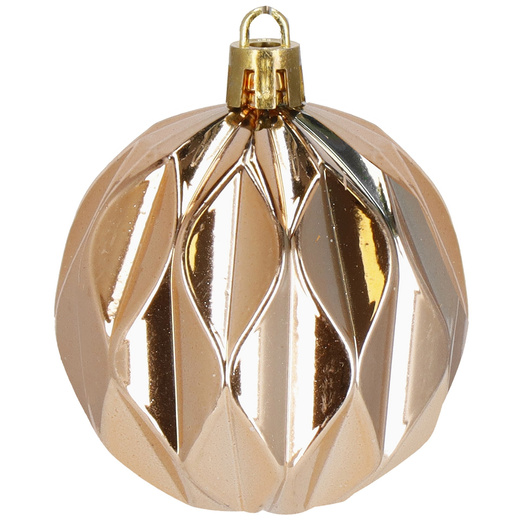 Bombki choinkowe 101 szt. ozdoby świąteczne zestaw z gwiazdą brązowe, rose gold