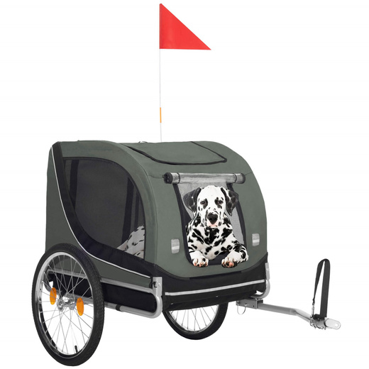 Przyczepka rowerowa dla psa, 40 kg wózek rowerowy do przewozu zwierząt, transporter 