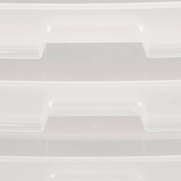 Organizer na kosmetyki 26,5x23,3x17cm mleczny pojemnik na biżuterię z przegródkami