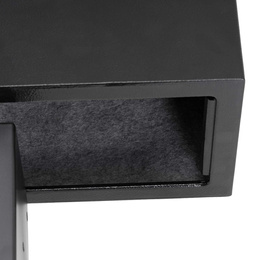 Sejf domowy na pieniądze, kasetka, skrzynka kasa pancerna z 3 kluczami czarna