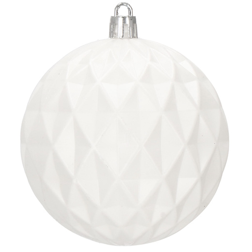 Bombki choinkowe 30 szt. biały 8cm zestaw choinkowy