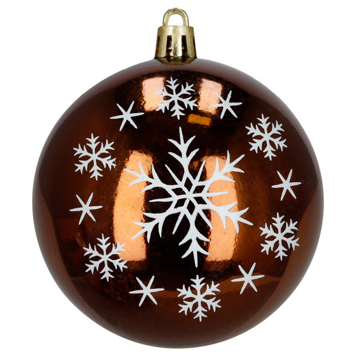 Bombki choinkowe 14 szt. zestaw dekoracje świąteczne ozdoby nietłukące brązowe