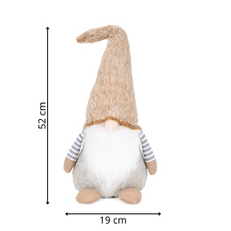 Skrzat świąteczny 52 cm ozdoba świąteczna krasnal świąteczny, gnom stojący figurka